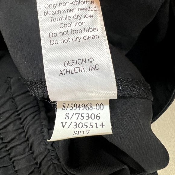 Athleta Greenwich Gaucho Culotte Black Size 8 Lightweight Wide Leg - Picture 9 of 9